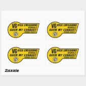 Sticker V6 SUV (Jaune) 4 pack (Feuille)