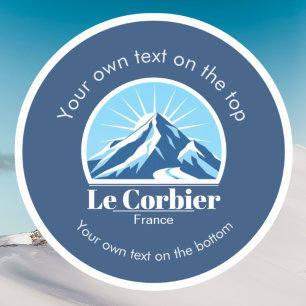Sticker Vacances à la station de ski Le Corbier France