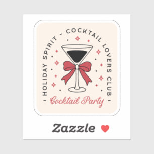 Sticker Vacances Cocktail soirée coquette arc esthétique