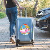 Sticker Vacances d'été Plage Gnome (Valise Insitu)