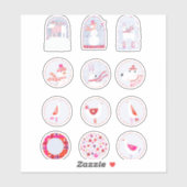 Sticker Vacances d'hiver Boho (Feuille)