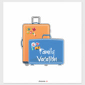 Sticker Vacances en famille, Valises prêtes, (Feuille)