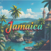 Sticker Vacances en Jamaïque (Devant)