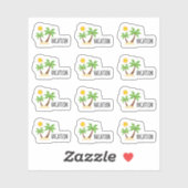 Sticker Vacances Île Tropicale Planificateur Bujo (Feuille)