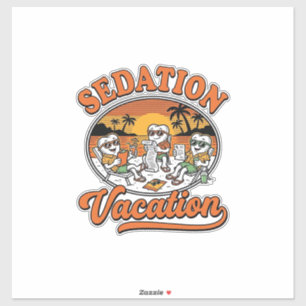 Sticker Vacances sous sédation Design de chemise humour de
