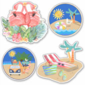 Sticker Vacances tropicales Beach Life (Devant)