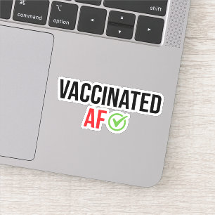 Sticker Vacciné, vaccin contre la FA