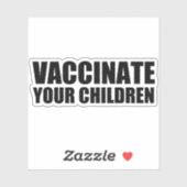 Sticker Vaccinez vos enfants Portable de vaccination Pro (Feuille)