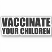 Sticker Vaccinez vos enfants Portable de vaccination Pro (Devant)