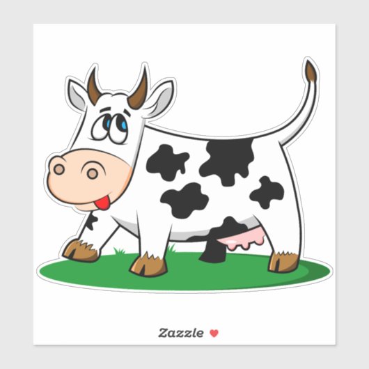 Sticker Vache (Feuille)