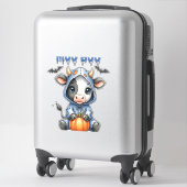 Sticker Vache de Halloween Moo Boo (Sur valise)