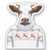 Sticker Vache de Noël (Devant)