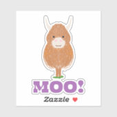 Sticker Vache écossaise des Highlands (Feuille)