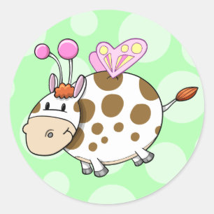 Sticker Vache Fée Cute