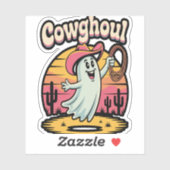 Sticker Vache Ghoul Halloween Éffrayant (Feuille)