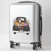 Sticker Vache Halloween Highland (Sur valise)
