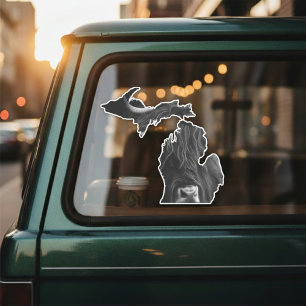 Sticker Vache Highland du Michigan