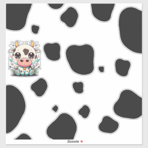 Sticker Vache kawaii mignonne !