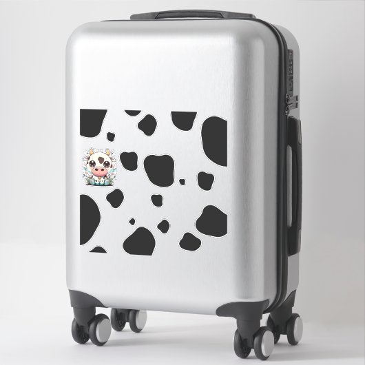Sticker Vache kawaii mignonne ! (Sur valise)