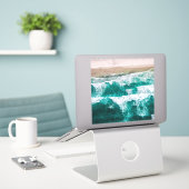Sticker Vagues (Ordinateur portable sur le bureau)