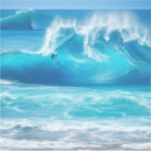 Sticker Vagues bleu marine (Devant)