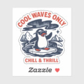Sticker Vagues Cool Uniquement (Feuille)