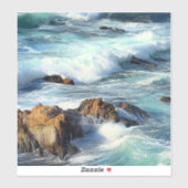 Sticker Vagues de l'océan Pacifique (Feuille)