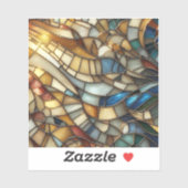 Sticker Vagues en Verre Coloré (Feuille)