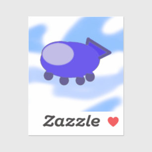 Sticker Vaisseau spatial Flying Blue