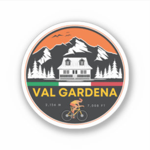 Sticker val gardena circuit cycliste italien