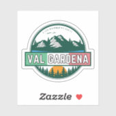 Sticker val gardena visite italienne (Feuille)
