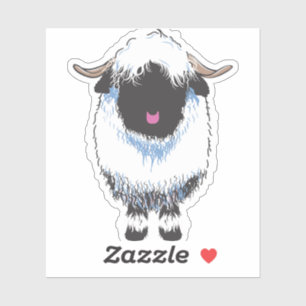 Sticker Valais Black Nose Sheep Sticker, Decal