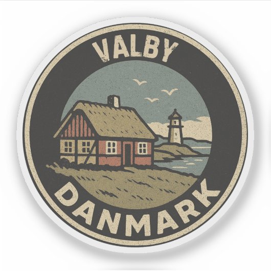 Sticker Valby, Danemark Danmark (Devant)