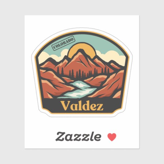 Sticker Valdez, Colorado (Feuille)