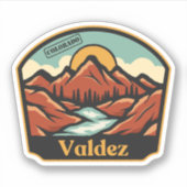 Sticker Valdez, Colorado (Devant)