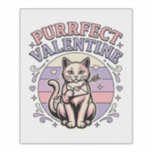 Sticker Valentin chat parfait Amour de la Saint-Valentin V (Devant)
