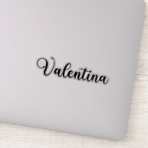 Sticker Valentina Nom - Calligraphie manuscrite