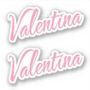 Sticker Valentina nom x2