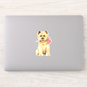 Sticker Valentine Cairn Terrier Vinyl