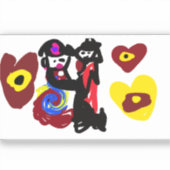 Sticker Valentine dream dance day (Recto)