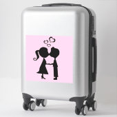 STICKER VALENTINE KISS (Sur valise)