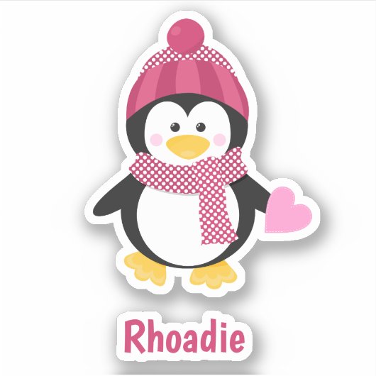 Sticker Valentine Penguin (Devant)