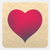 Sticker Valentine Red Heart (Devant)