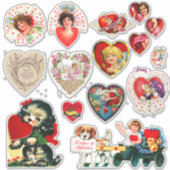 Sticker Valentine vintage (Devant)