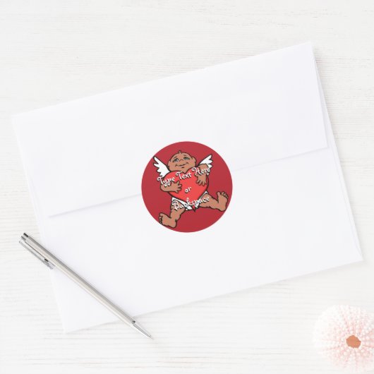Sticker Valentine's Cupid Sticker Personnaliser (Enveloppe)