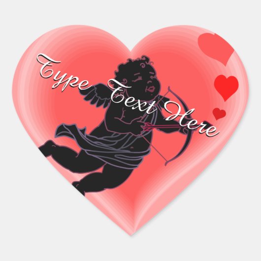 Sticker Valentine's Cupid Sticker Personnaliser (Devant)