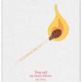 Sticker Valentines Day Greeting Card Love Quote | Romantic (Devant)