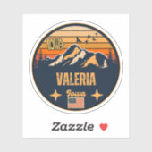 Sticker Valeria, Iowa (Feuille)