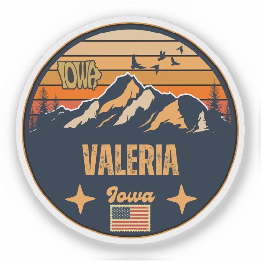 Sticker Valeria, Iowa (Devant)