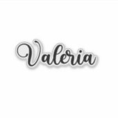 Sticker Valeria Nom - Calligraphie manuscrite (Devant)